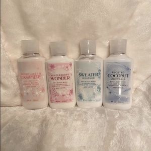 Bath and Body Works- Set of 4 Body Lotions